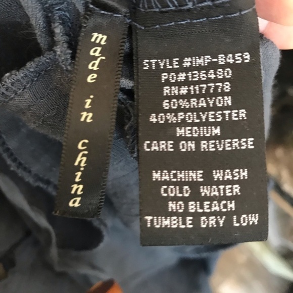 LOVE Stitch tunic top with roll tab sleeves size medium - Picture 7 of 9